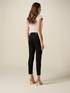 Pantalon skinny avec cha&icirc;ne m&eacute;tallique image number 1