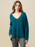 Oversize-Pullover mit V-Ausschnitt image number 0