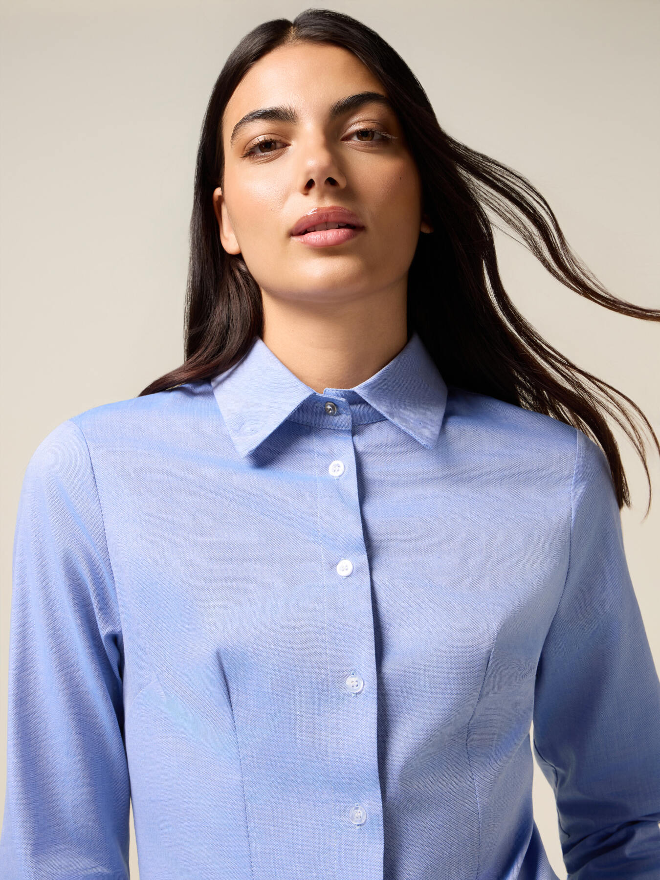 100% cotton poplin shirt image number 2