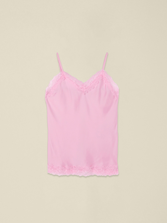 Top lingerie in raso e pizzo