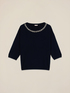 Sweater with jewel decorations image number 4