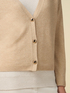 Cashmere blend cardigan with square buttons image number 2