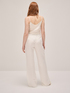 Pantaloni wide leg misto lino image number 1
