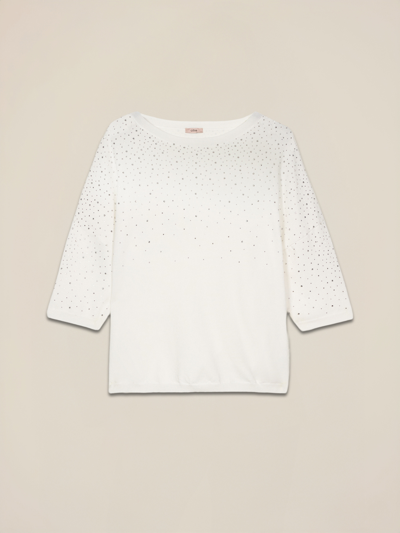Pull avec une pluie de petits clous/strass image number 3