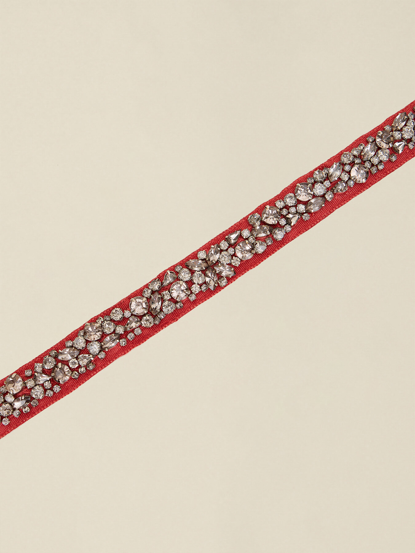 Ceinture en gros-grain avec pierres image number 2