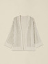Short openwork lurex cardigan image number 3