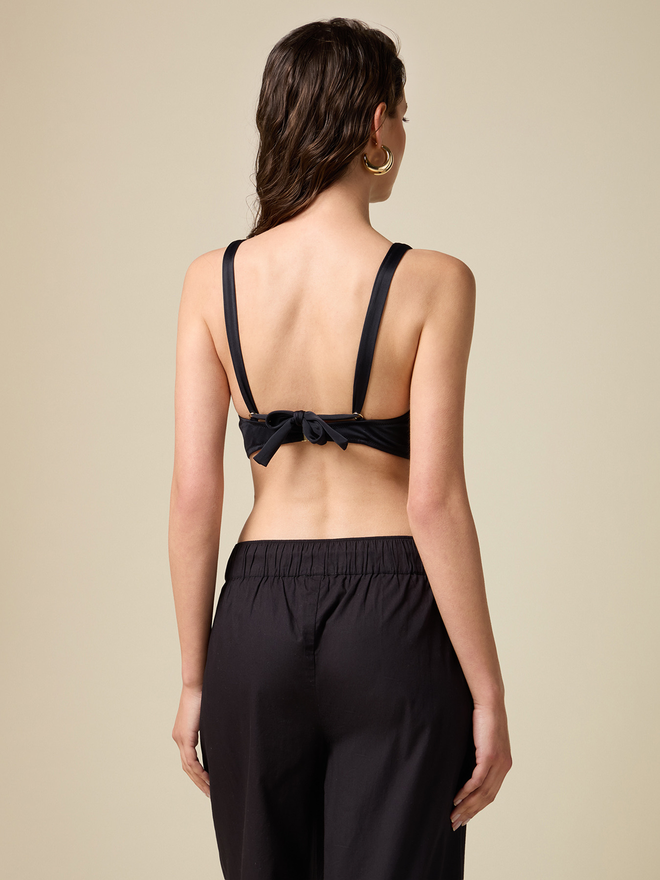 Bikini top with front knot image number 1
