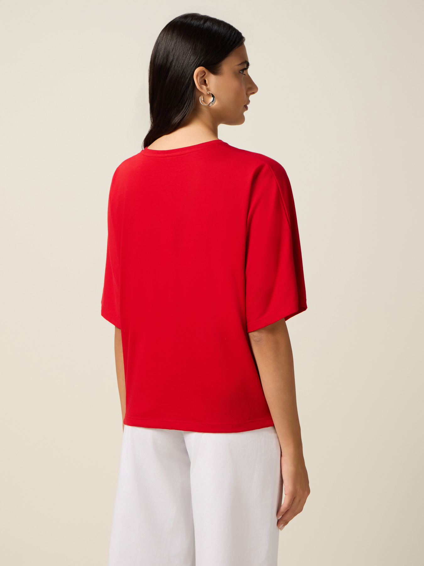 Tricou cu broderie cu litere image number 1