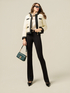 Flare pants in milano stitch image number 0