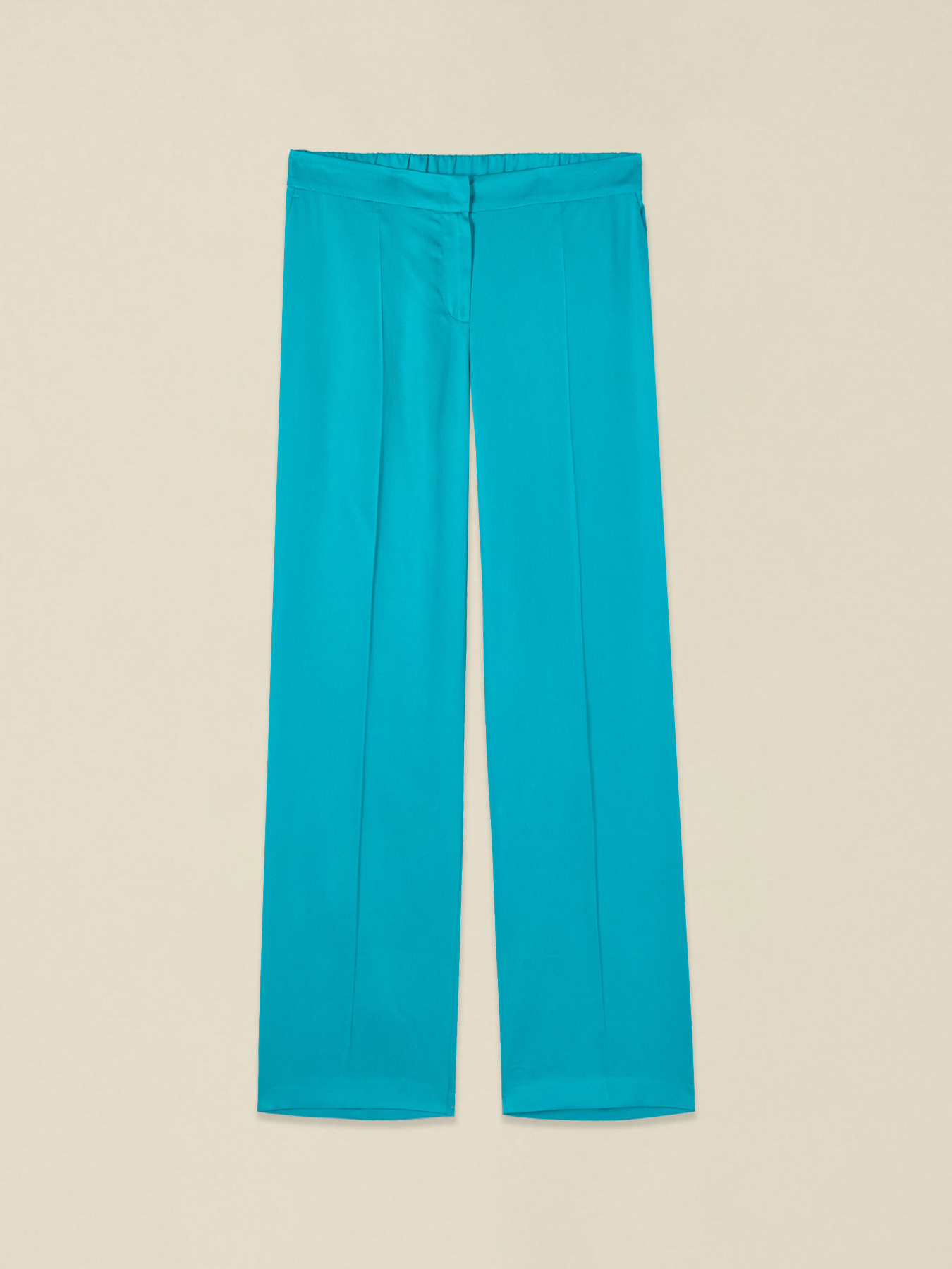 Pantalon palazzo en lyocell image number 4
