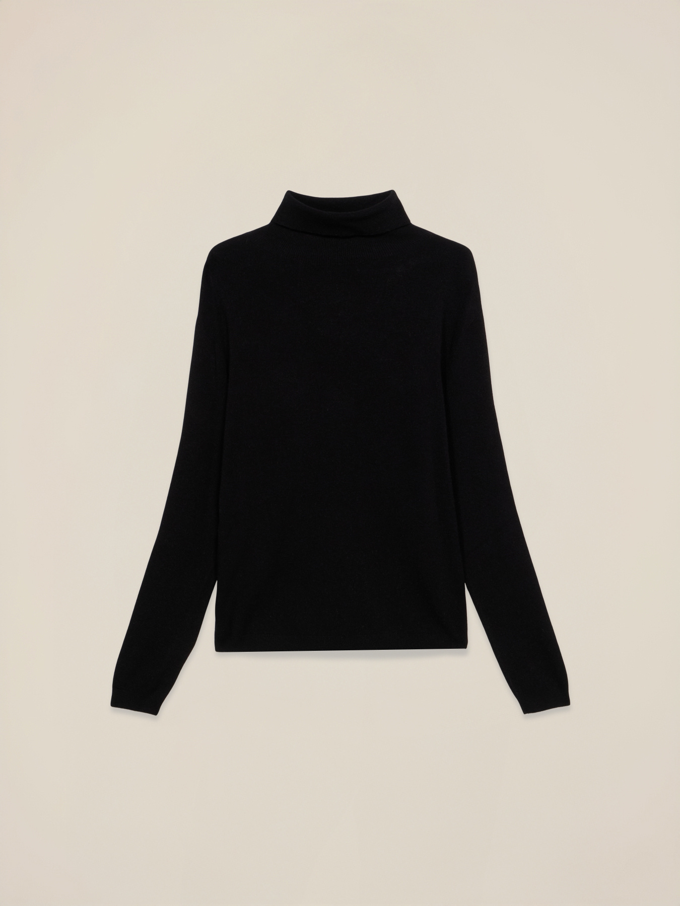 Fine knit viscose blend turtleneck sweater image number 3