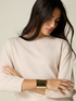 Cashmere sweater with puff sleeves image number 2