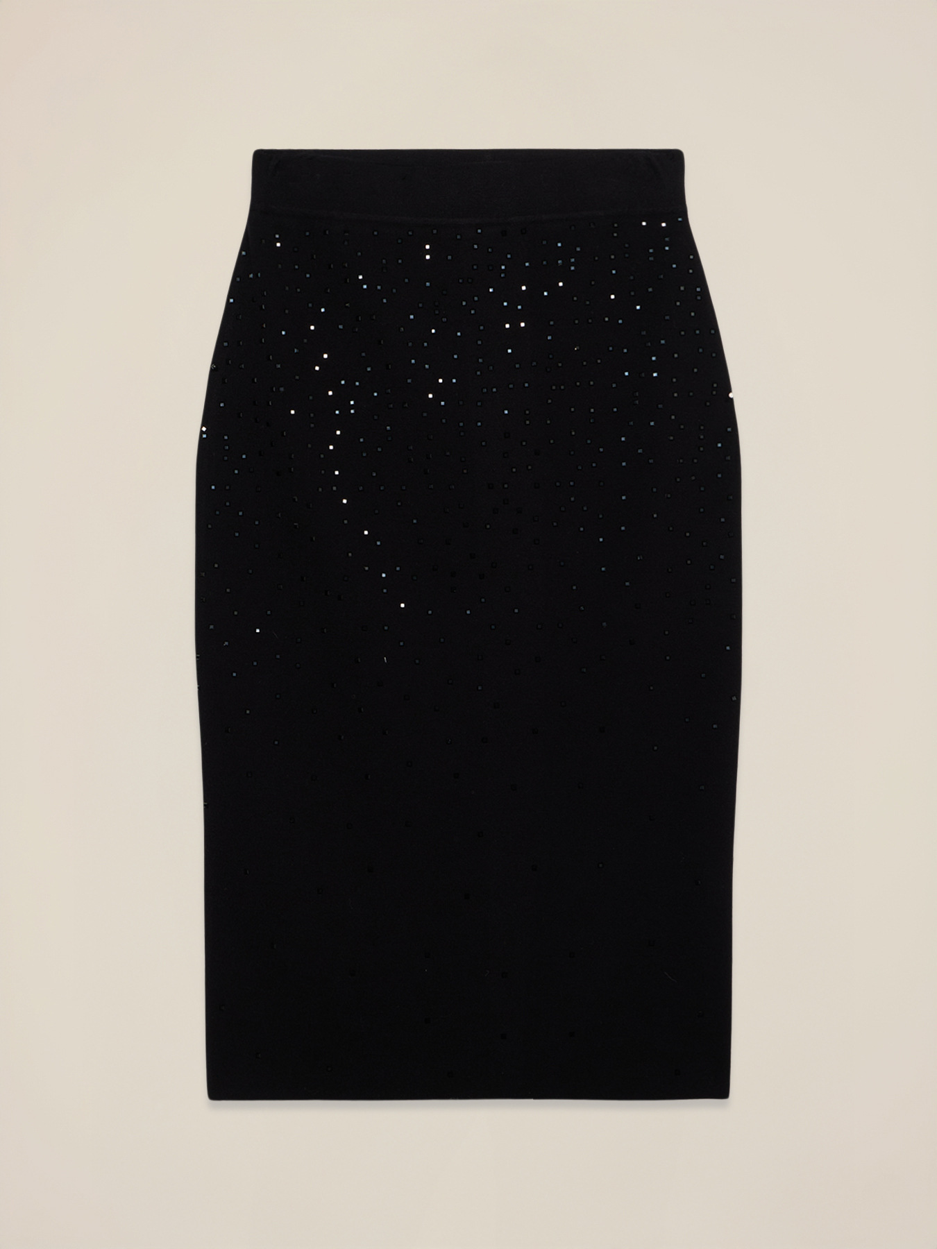 Knit skirt with crystals image number 4