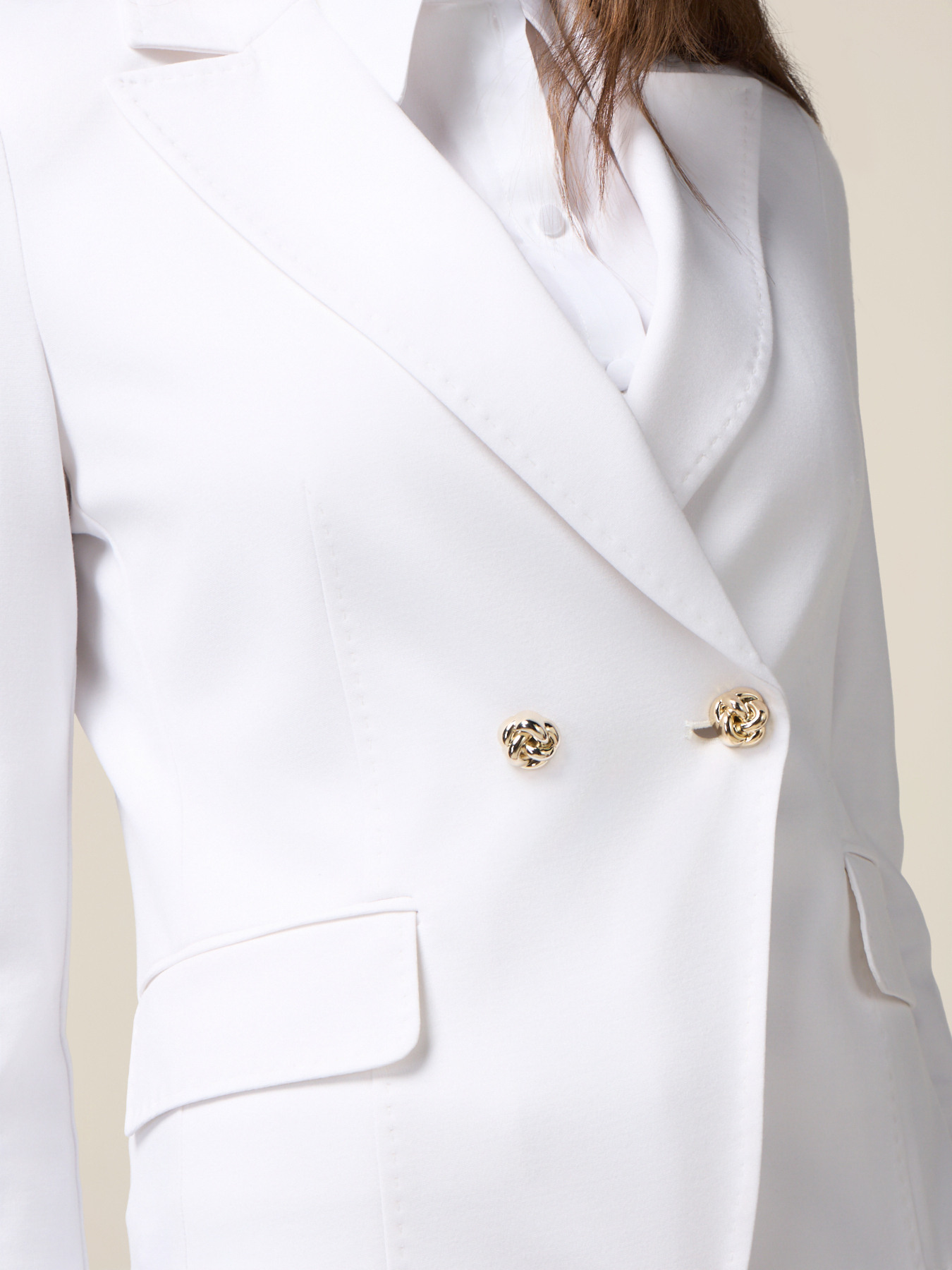 Blazer doppiopetto in punto milano image number 2