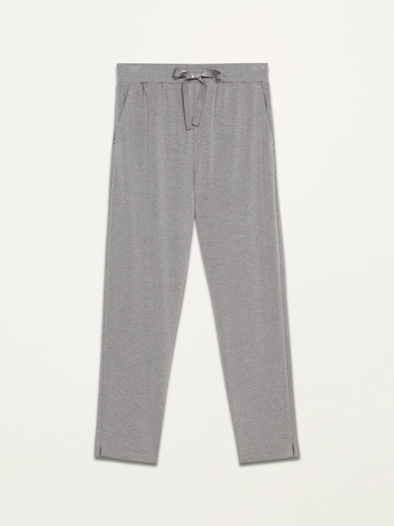 Joggers soft touch in felpa mélange