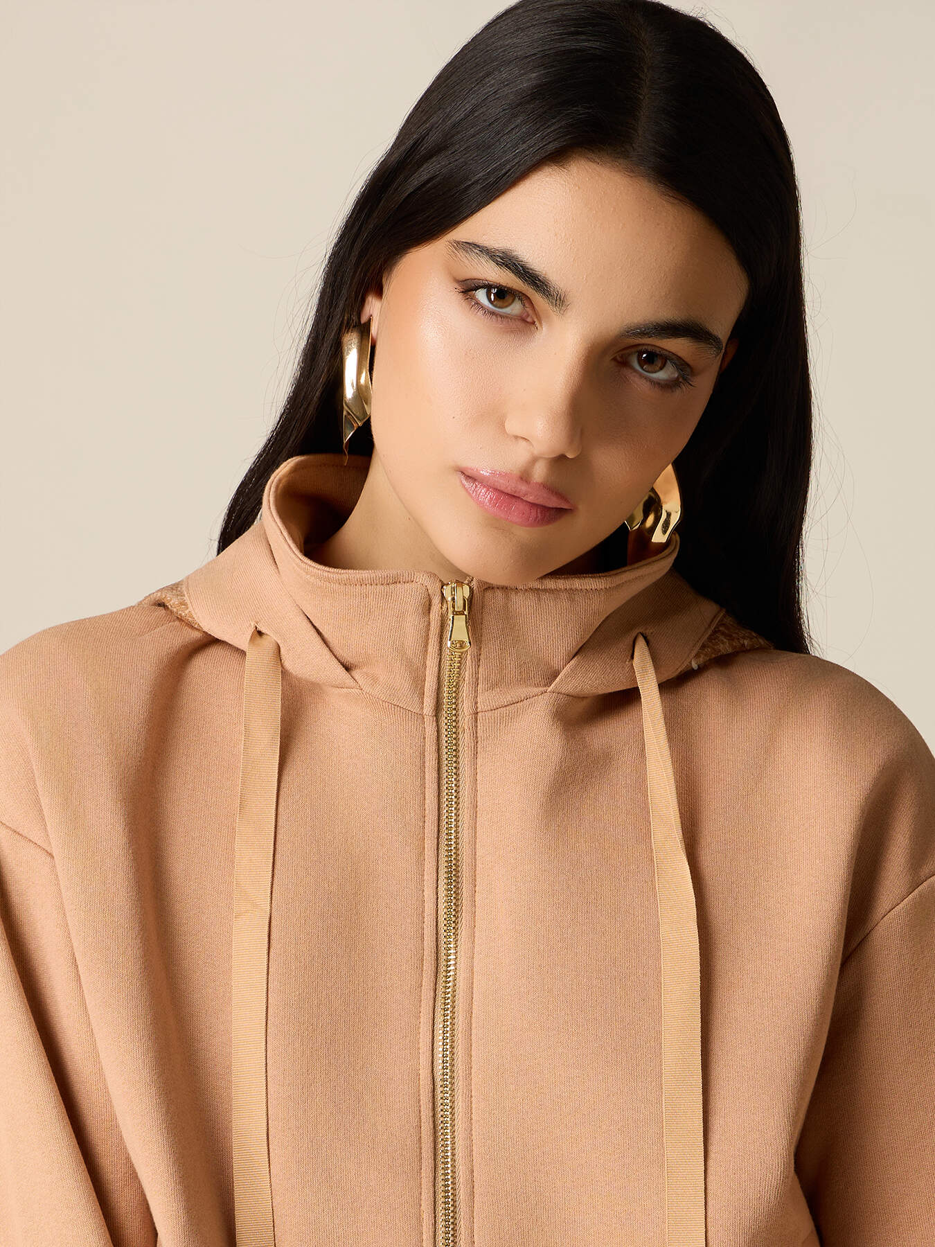 Hoodie with sequin details image number 2