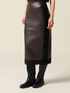 Midi tube skirt with lace inserts image number 3