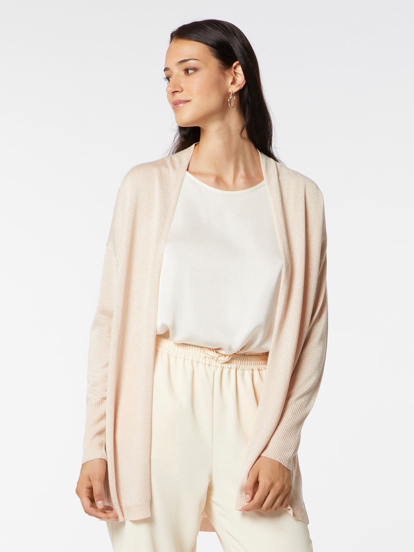 Cardigan lungo lurex image number 0