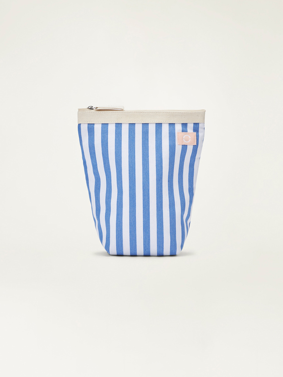 Striped mini pouch