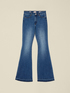 Flare jeans with frayed hem image number 5