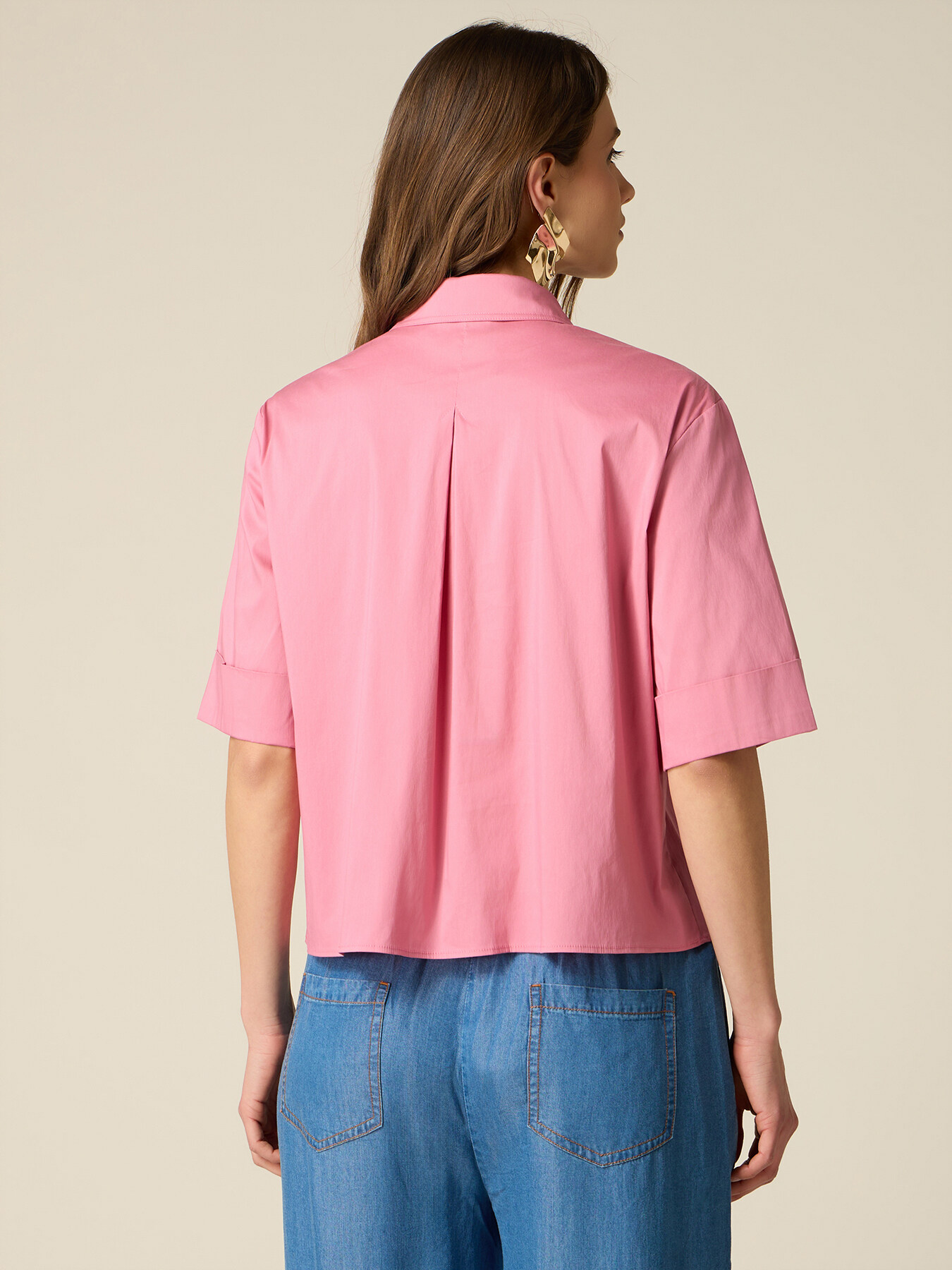 Chemise en popeline avec poches image number 1