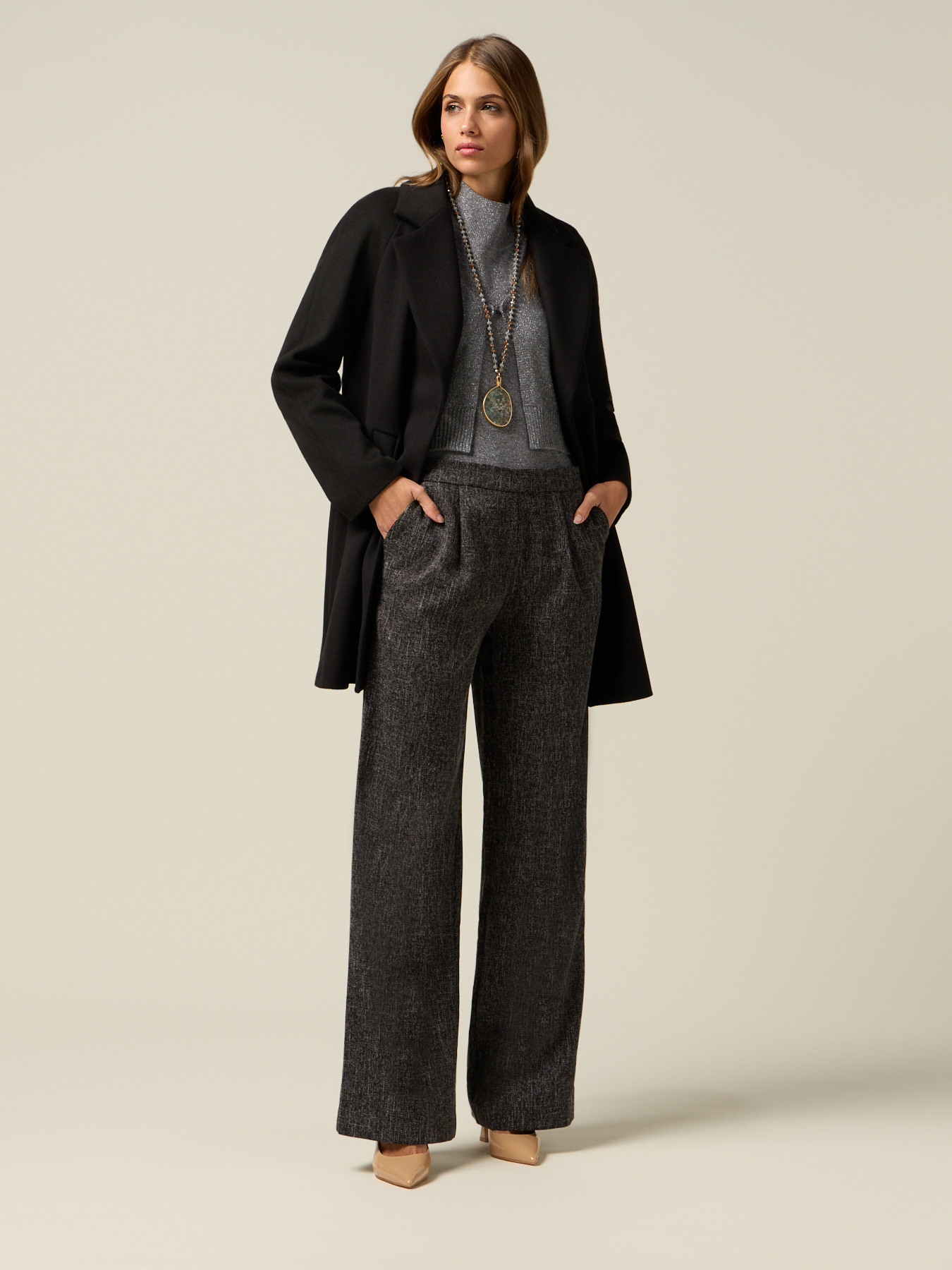 Viscose blend palazzo pants image number 0