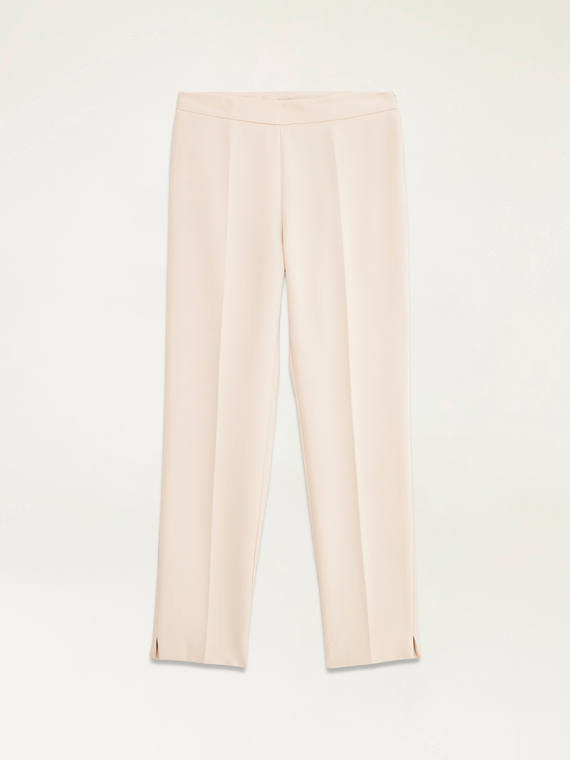 Straight-leg trousers in technical fabric