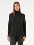 Cashmere blend lurex turtleneck sweater with sequins image number 0