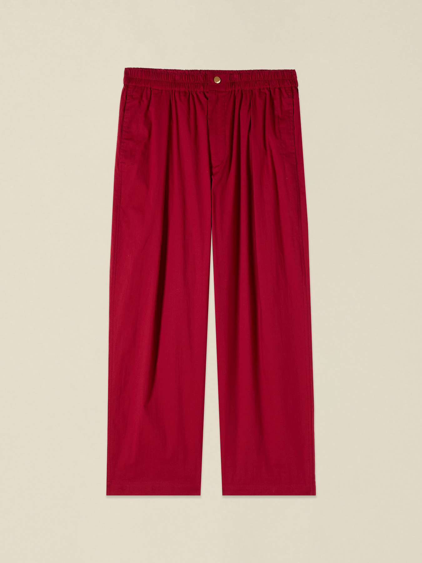 Cropped poplin pants image number 4