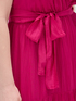 Silk blend long dress with sash image number 2