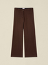Pantaloni palazzo in twill misto cotone image number 4
