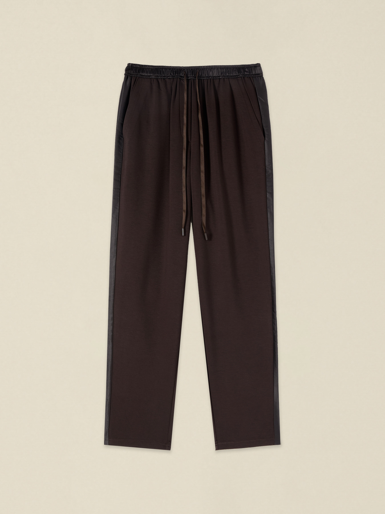 Joggers with satin details image number 4