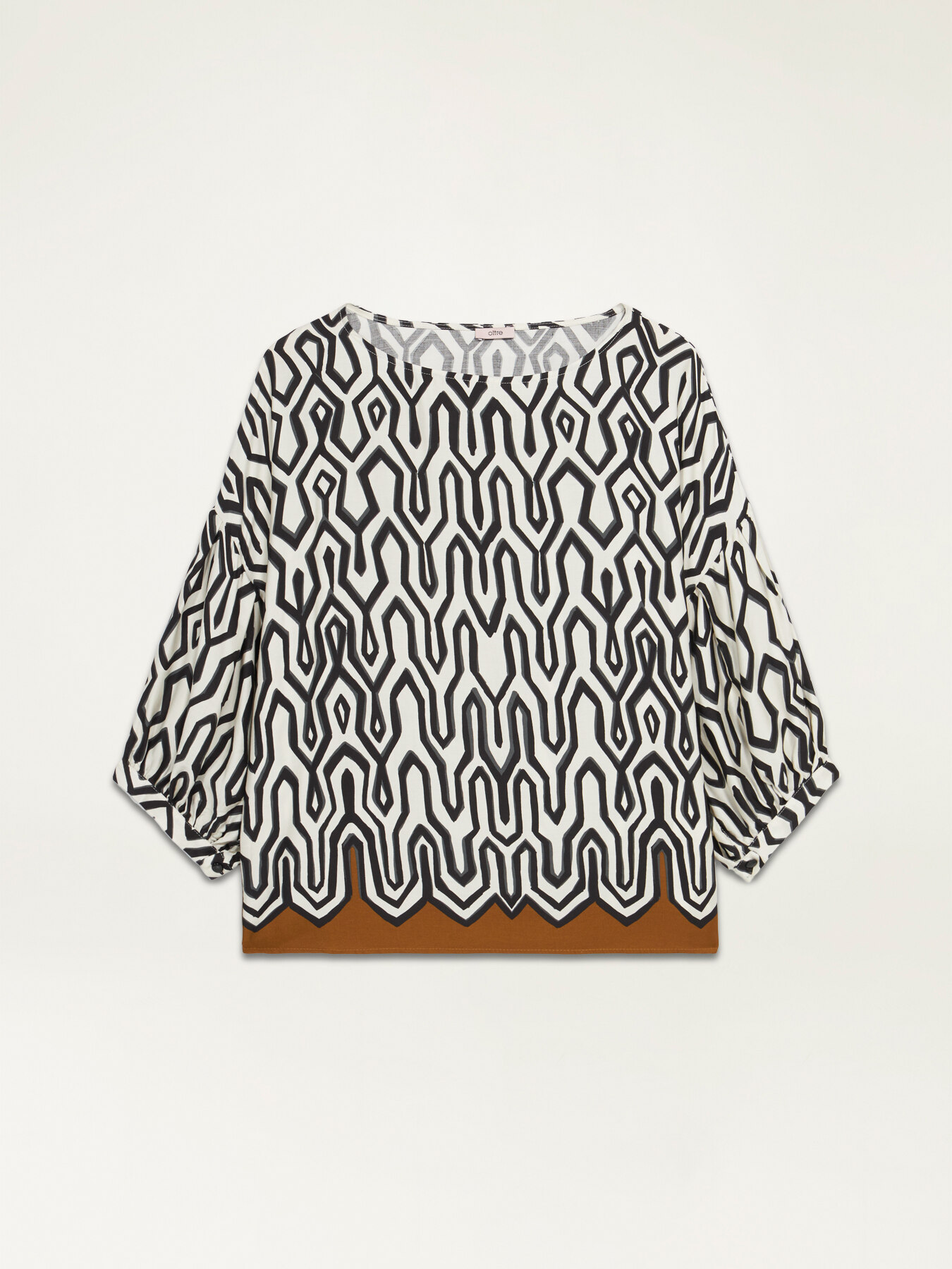 Bluse aus gemusterter Viskose image number 3