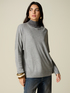 Oversized lurex wool-blend sweater image number 0