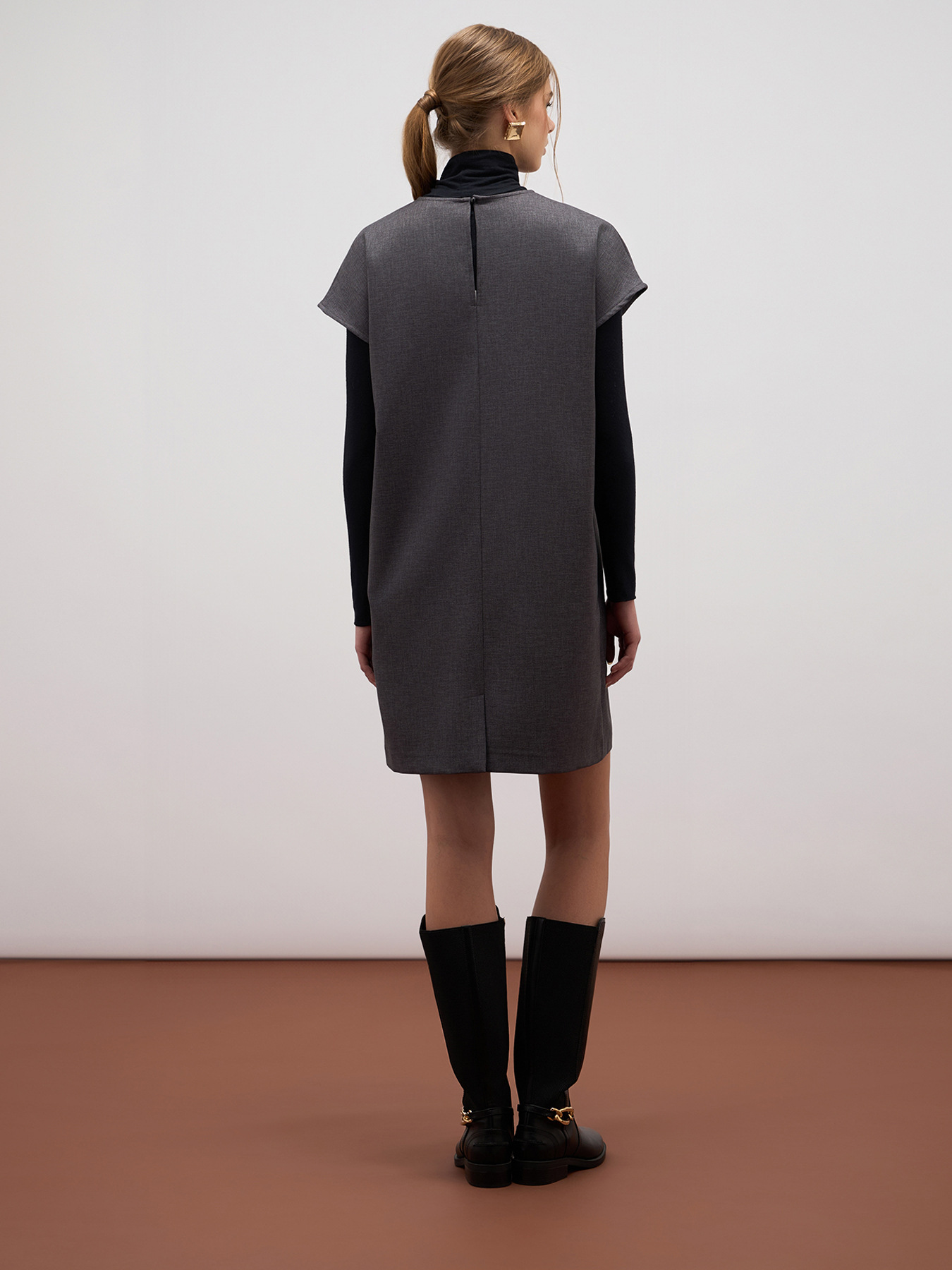 Robe en flanelle avec pierres image number 1