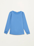 Bluse aus zwei verschiedenen Materialien mit langen &Auml;rmeln image number 3