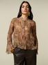 Patterned shirt in crepon image number 0