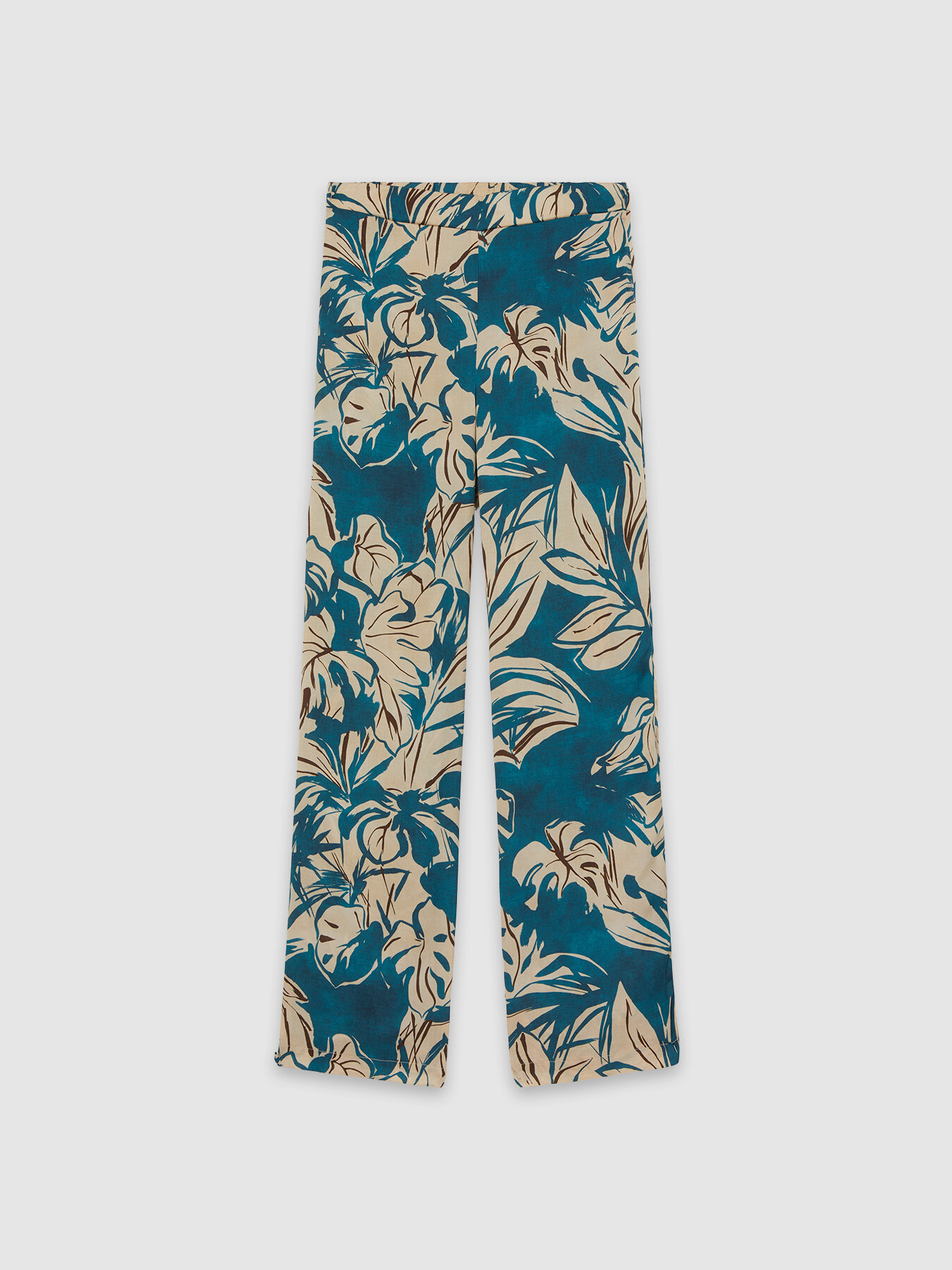 Pantalon large en satin fantaisie image number 3