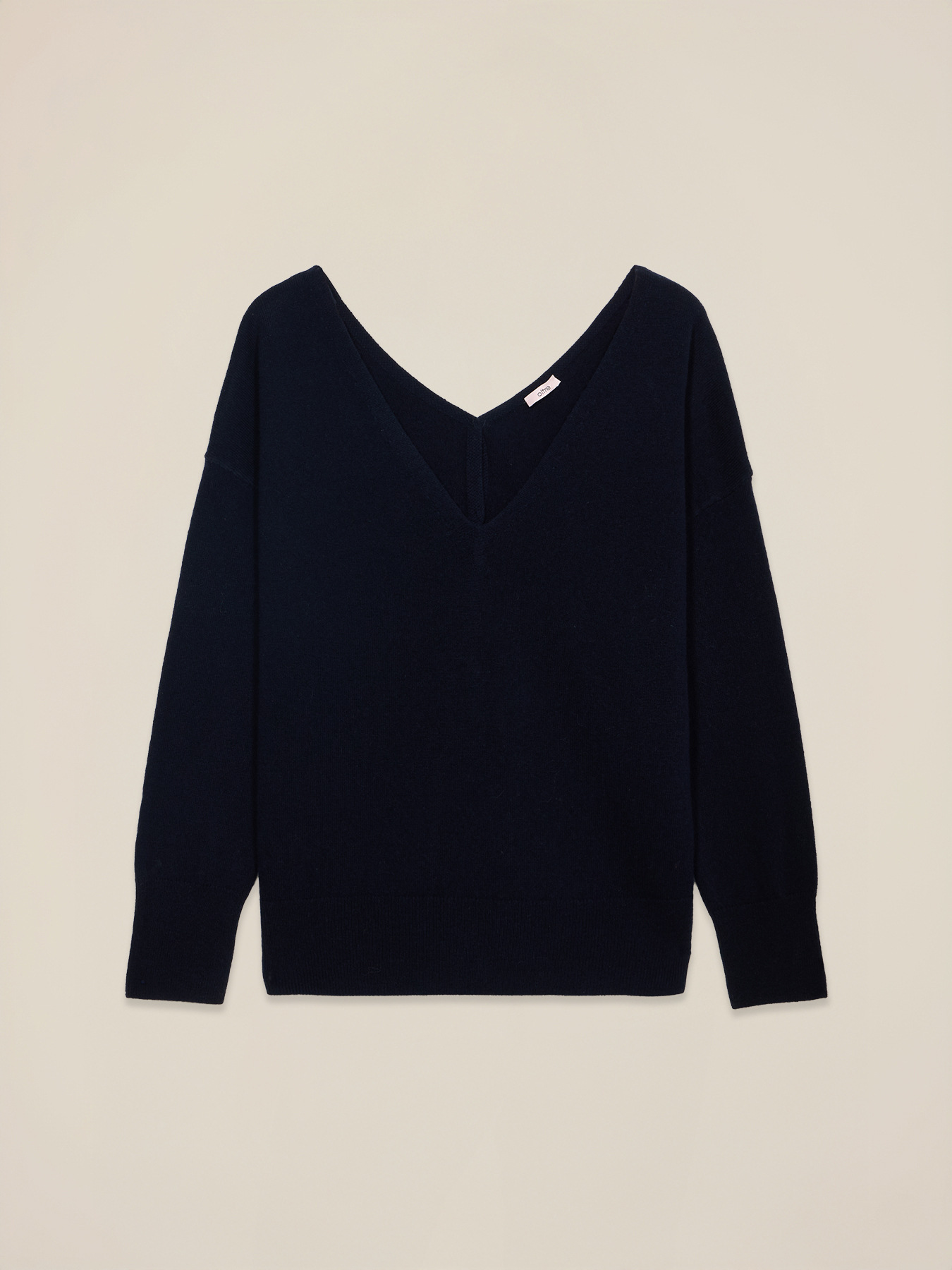 Pure wool sweater with V-neck image number 0