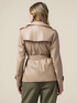 Kurzer zweireihiger Trenchcoat aus beschichtetem Stoff image number 1