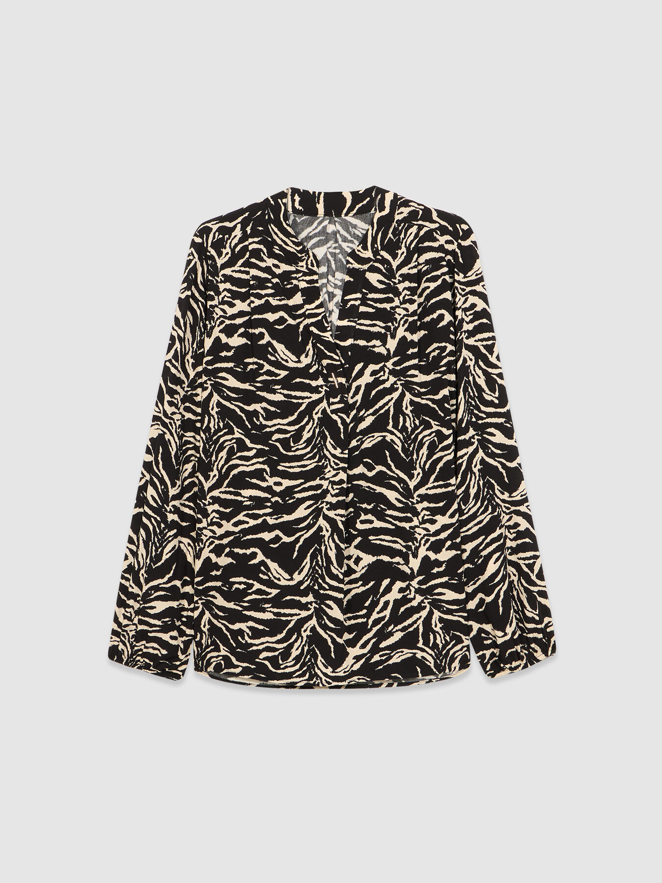 Viscose animal print blouse image number 4