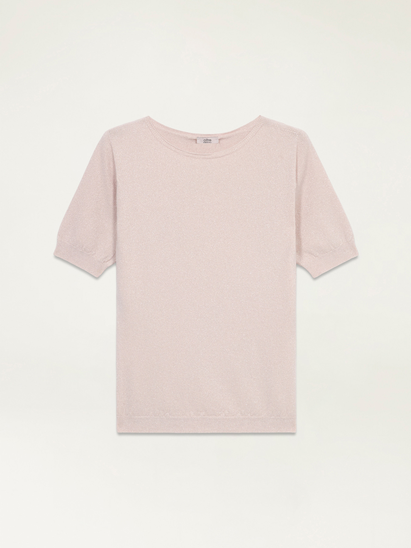 Maglia lurex a maniche corte image number 0