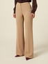 Wide-leg palazzo pants in crepe fabric image number 4