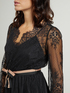 Long-sleeved lace dress image number 2