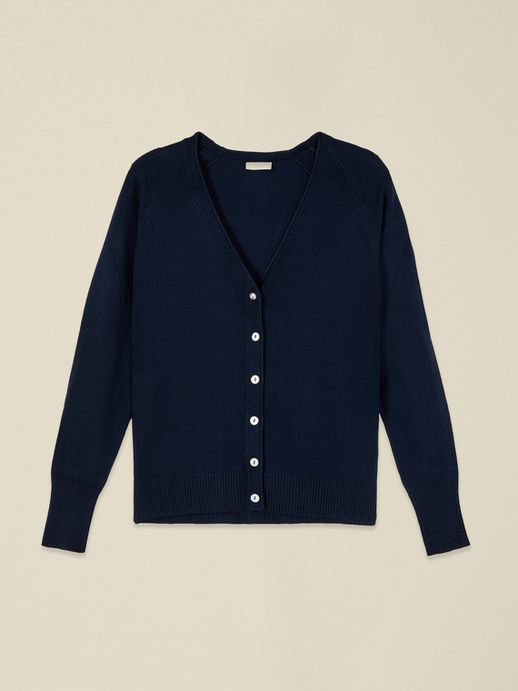 Viscose blend cardigan