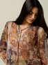 Bluse aus Cr&ecirc;pe mit Schleife image number 2