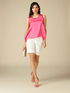 Dual-fabric A-line top image number 3