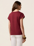 Camiseta de punto con bordado de letras image number 1