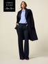 Pinstriped flare pants image number 0