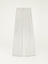 Pantaloni wide leg misto lino image number 4